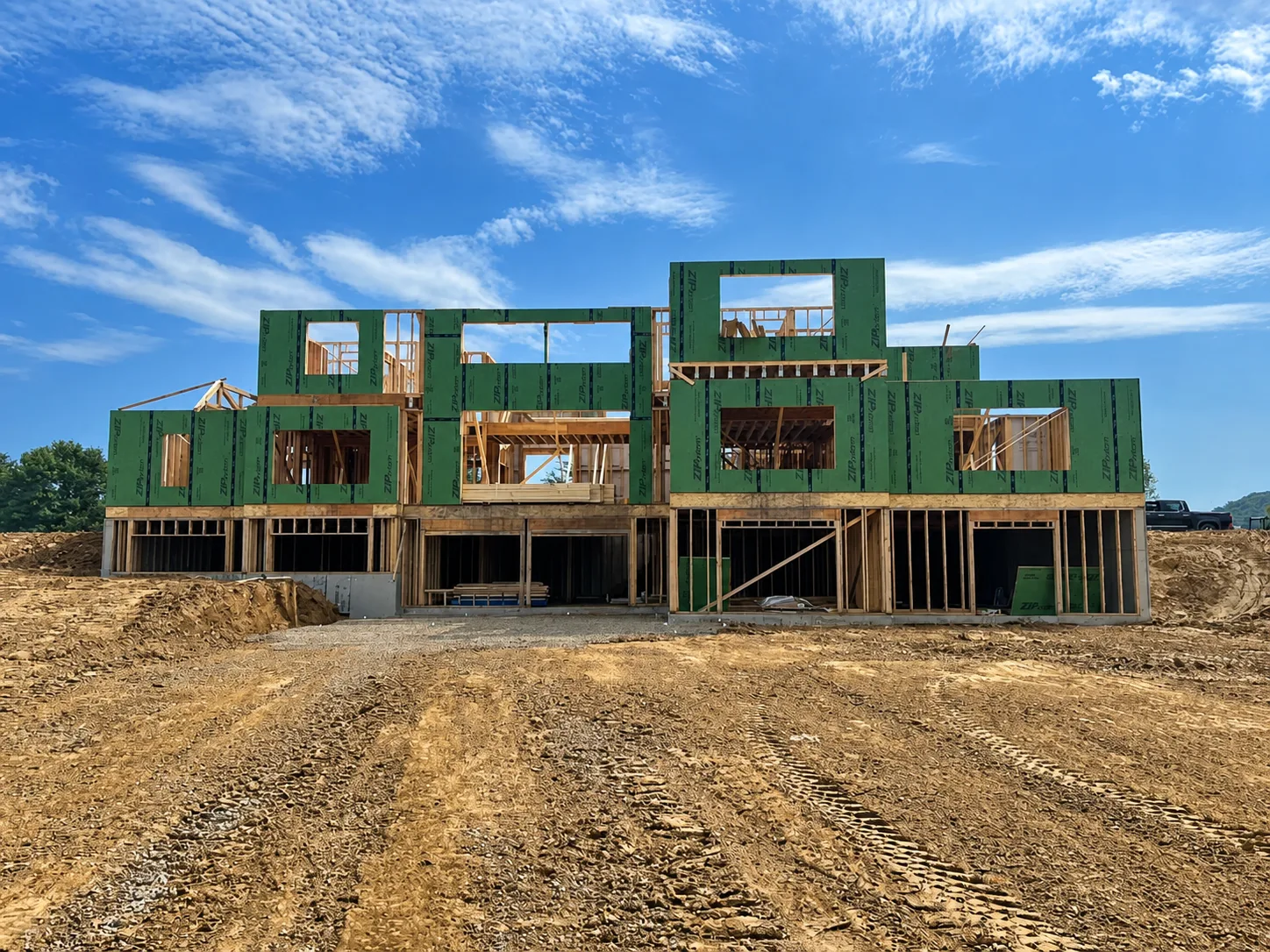 Build — framing on site